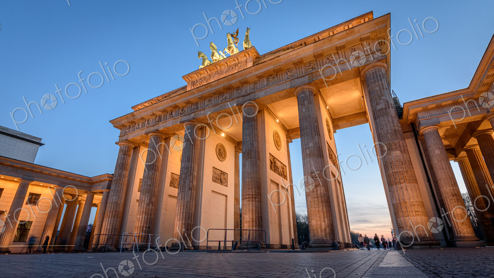 The Brandenburg Gate in Berlin, Germany.