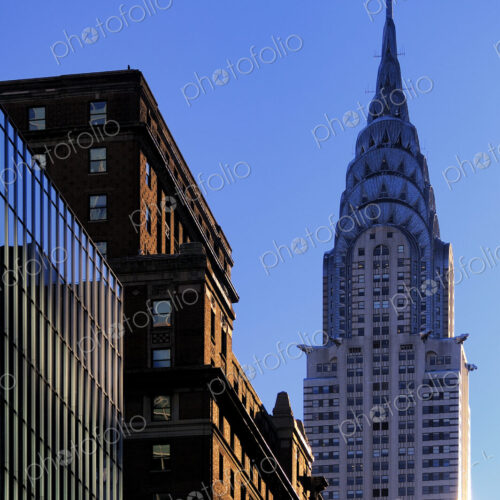 The Chrysler Building in New York City, low angle view. The Chrysler Building in New York City, low angle view.