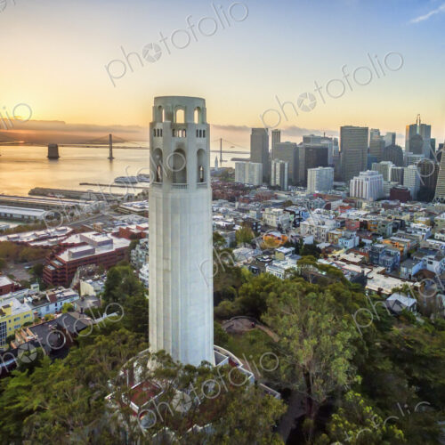 The Coit tower, an Art Deco monument in the Telegraph Hill neighborhood of San… The Coit tower, an Art Deco monument in the Telegraph Hill neighborhood of San…