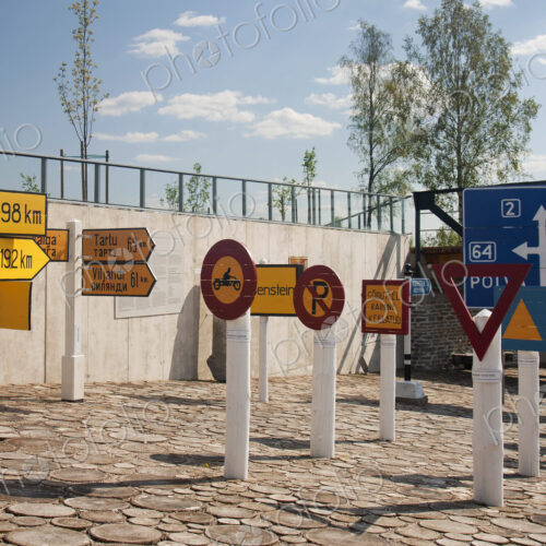 The Estonian Road Museum, open air museum, road signs.