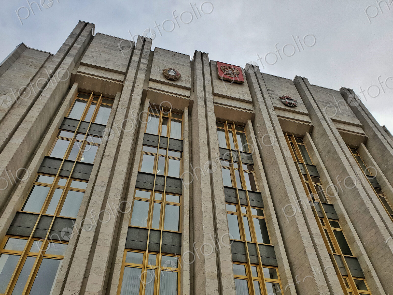 The Government of Leningradskaya oblast building, designed in socialist modernism…