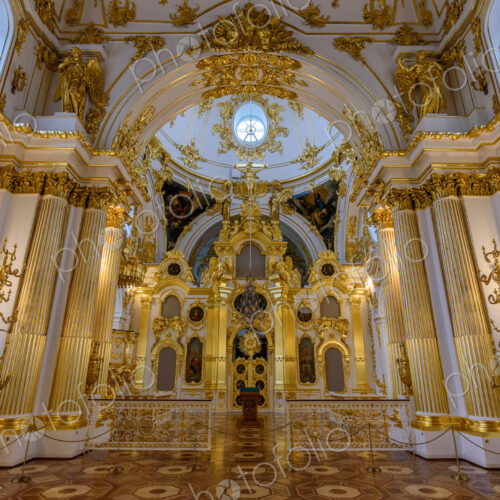 The Grand Church of the Winter Palace, the interior, consecrated in 1763, the screen,… The Grand Church of the Winter Palace, the interior, consecrated in 1763, the screen,…