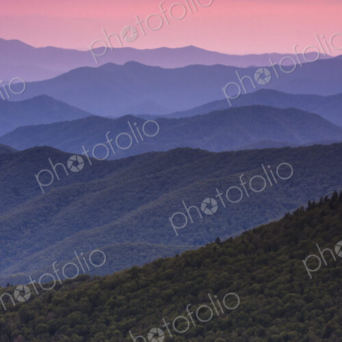 The Great Smoky Mountains in Tennessee at dusk. The Great Smoky Mountains in Tennessee at dusk.