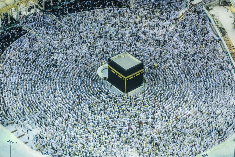 The Hajj annual Islamic pilgrimage to Mecca, Saudi Arabia, the holiest city for…