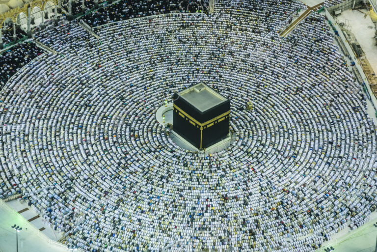 The Hajj annual Islamic pilgrimage to Mecca, Saudi Arabia, the holiest city for…
