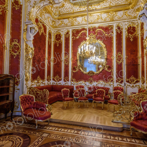 The Hermitage museum, the Winter Palace of the Tzars, the Gold Drawing Room with red… The Hermitage museum, the Winter Palace of the Tzars, the Gold Drawing Room with red…