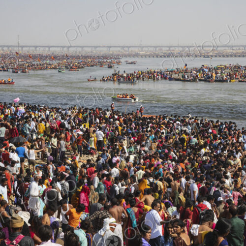 The Hindu religious festival of Mahashivratri, co-inciding with the Maha Kumbh Mela, a…