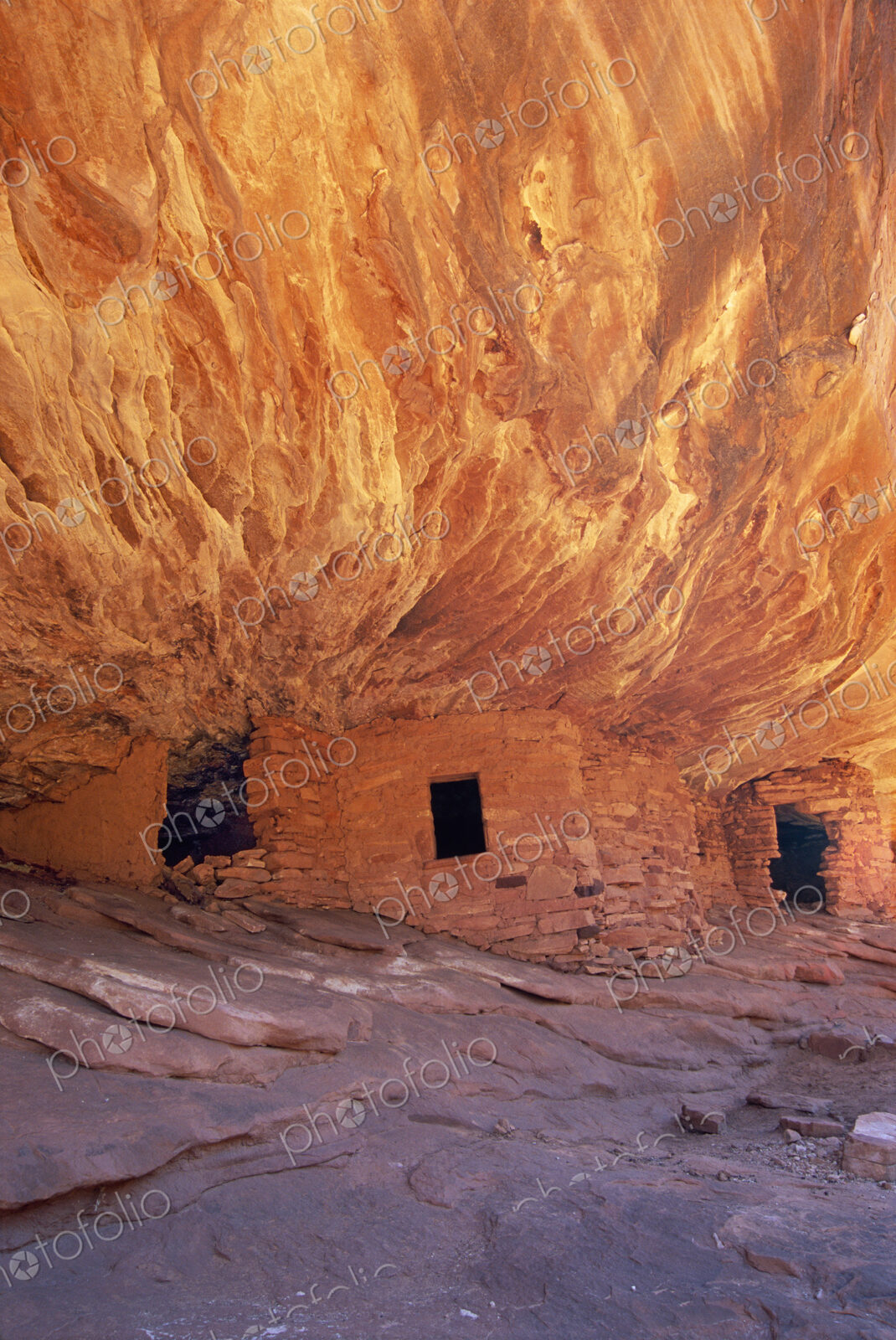 The House On fire ruins at Cedar Mesa, is a natural landmark, a cliff mesa rock…