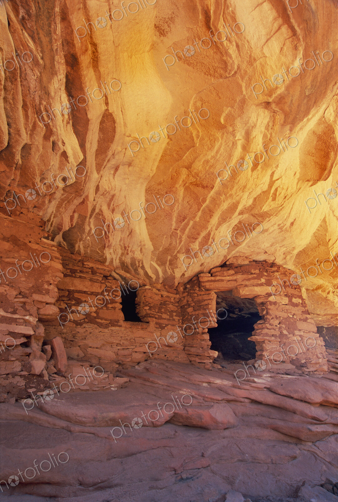 The House On fire ruins at Cedar Mesa, is a natural landmark, a cliff mesa rock…