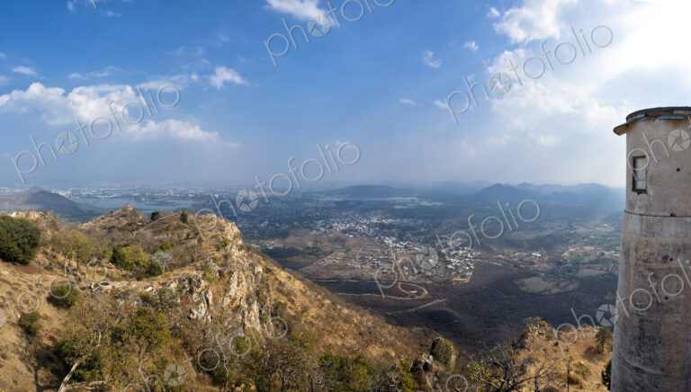The Monsoon Palace, also known as the Sajjan Garh Palace, above Udaipur