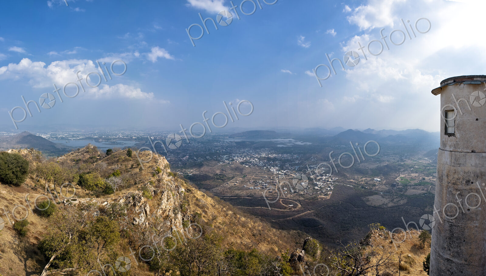 The Monsoon Palace, also known as the Sajjan Garh Palace, above Udaipur