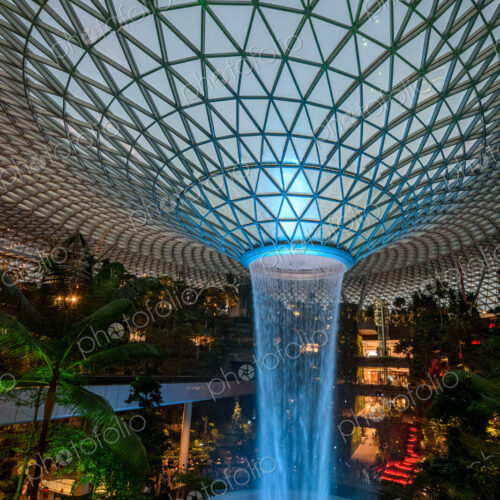 The Rain Vortex inside Jewel Changi Airport, Singapore, the world's tallest indoor… The Rain Vortex inside Jewel Changi Airport, Singapore, the world's tallest indoor…