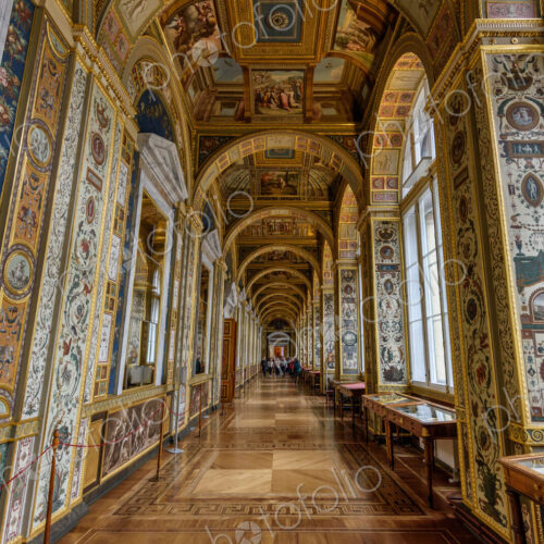 The Raphael Loggia, a corridor with decorated and painted panels in The State… The Raphael Loggia, a corridor with decorated and painted panels in The State…