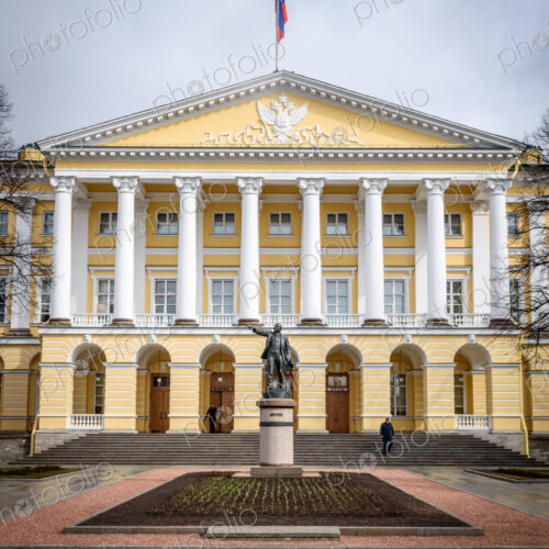 The Smolny Institute, a Palladian style 18th century building with pillar and… The Smolny Institute, a Palladian style 18th century building with pillar and…