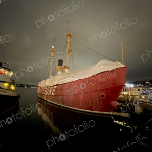 The Swiftsure Light Ship moored at Northwest Seaport, at the Museum of History and…