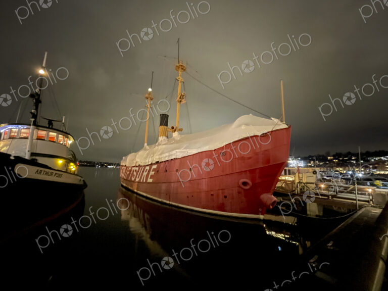 The Swiftsure Light Ship moored at Northwest Seaport, at the Museum of History and…