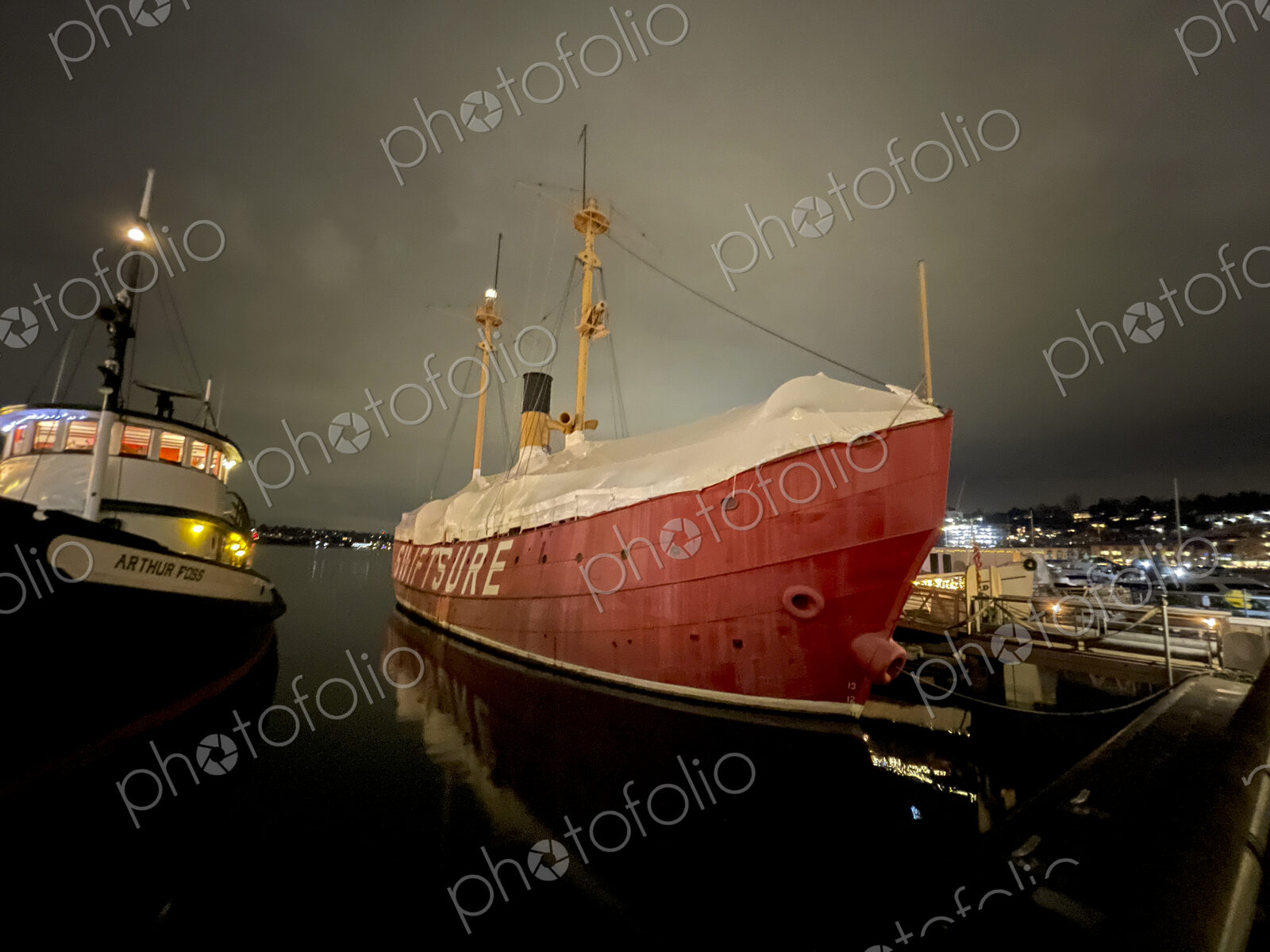 The Swiftsure Light Ship moored at Northwest Seaport, at the Museum of History and…