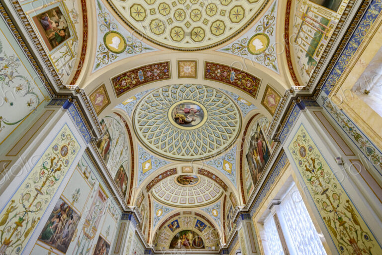 The Winter Palace, vaults of the gallery of Raphael Loggias decorated with aintings in…