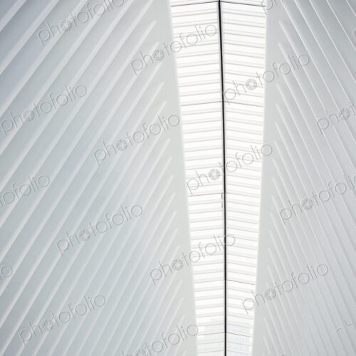 The central spine of an atrium roof and ridges in the roofline in a modern building. The central spine of an atrium roof and ridges in the roofline in a modern building.