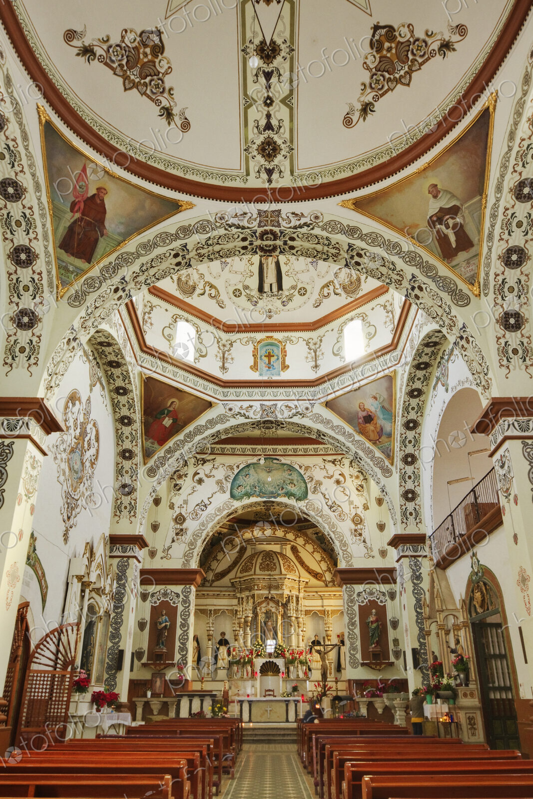 The church of Santo Domingo de Guzmán in Mexico, 18th century Baroque ecclesiastical…