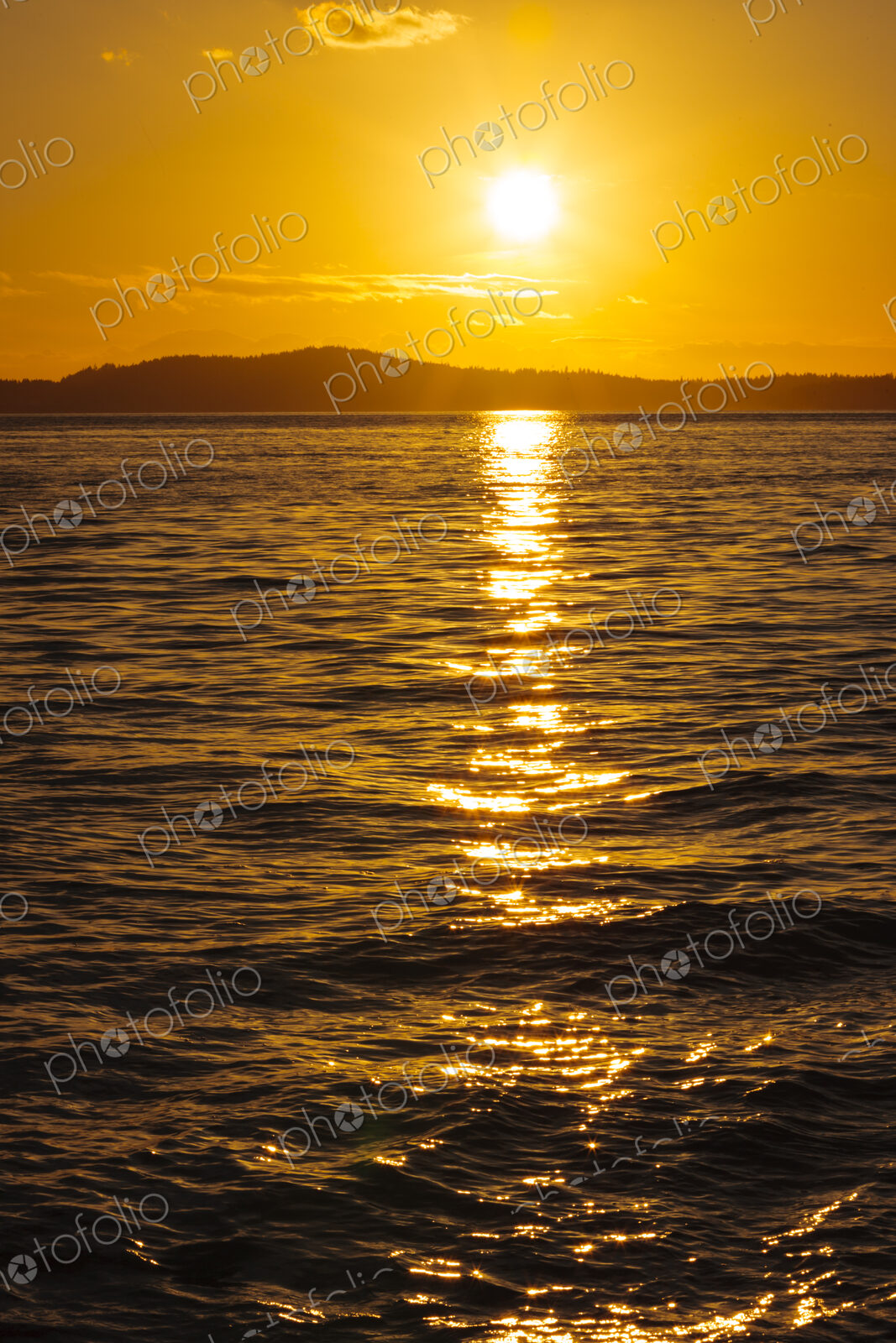 The reflections of sunshine on the surface of moving water.