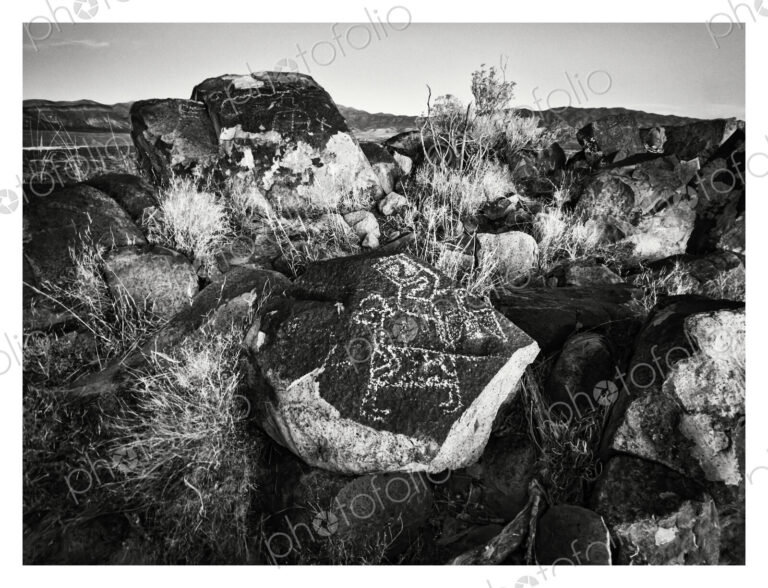 Three Rivers Petroglyph Site, a petroglyph with a hunting scene