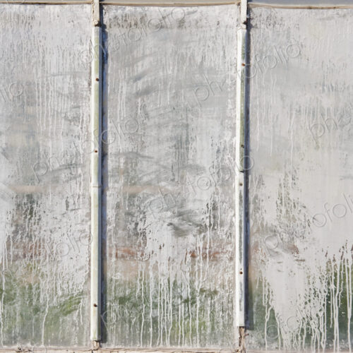 Three Whitewashed Window Panes