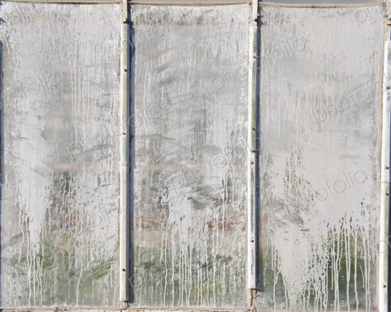 Three Whitewashed Window Panes