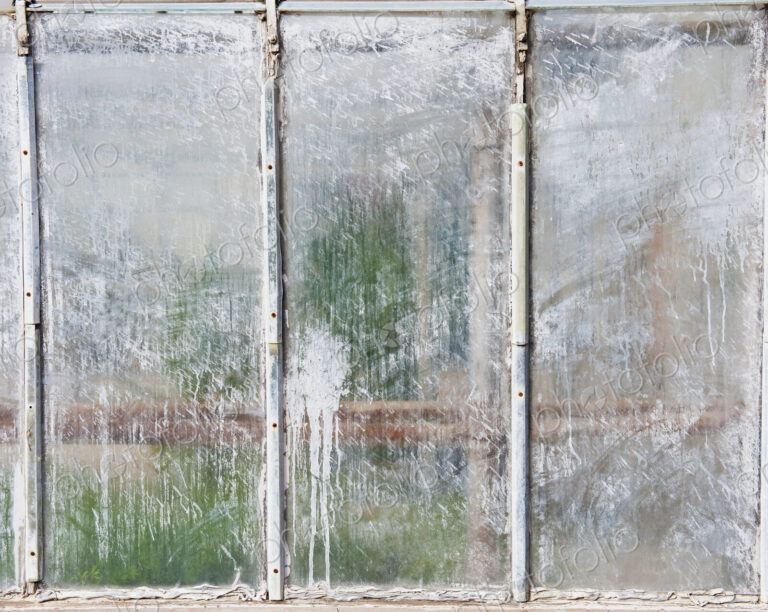 Three Whitewashed Window Panes