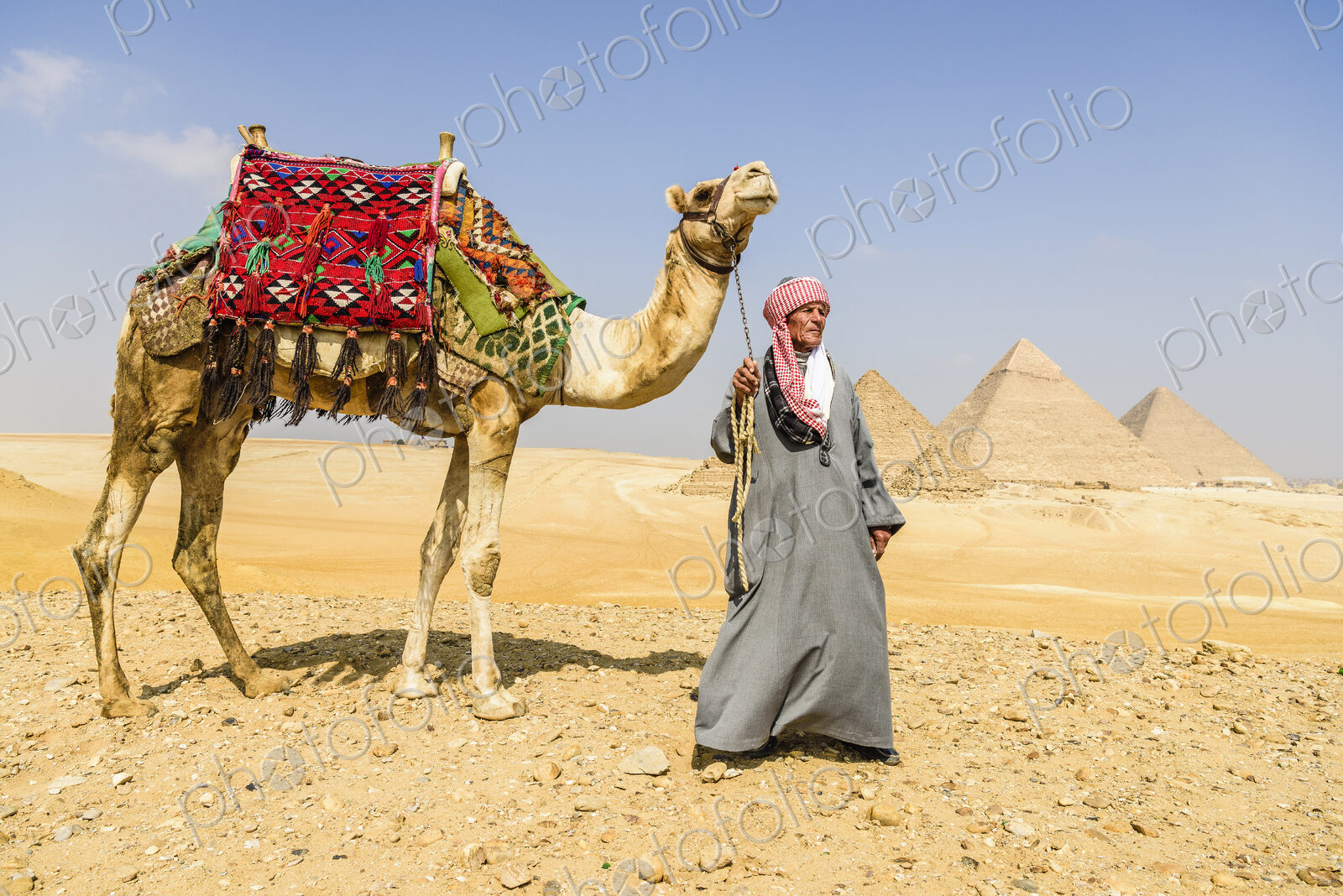 Three pyramids, monuments and burial tombs of the pharaohs Khufu, Khafre, and…