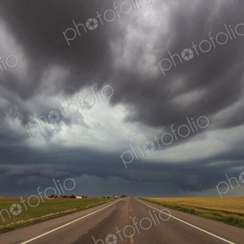 Thunderstorm with Mesocyclone along Colorado Highway 14, grey and black clouds… Thunderstorm with Mesocyclone along Colorado Highway 14, grey and black clouds…