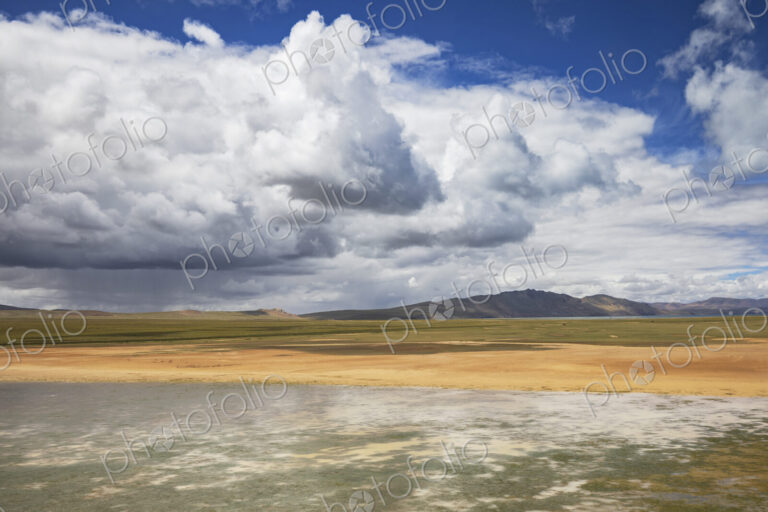Tibetan Plateau Landscape from the Roof of the World Train Amdo County, Autonomous…