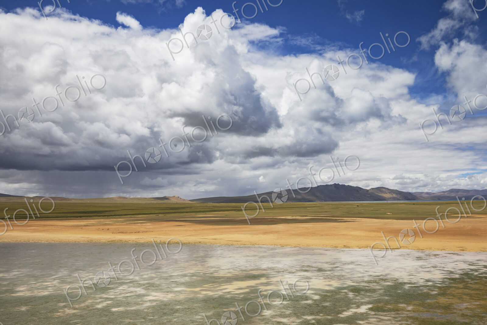 Tibetan Plateau Landscape from the Roof of the World Train Amdo County, Autonomous…