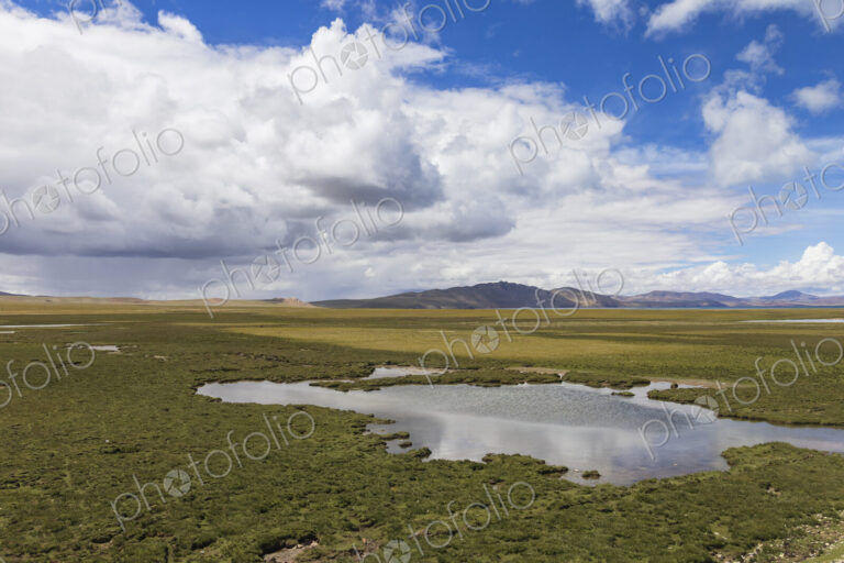Tibetan Plateau Landscape from the Roof of the World Train Amdo County, Autonomous…