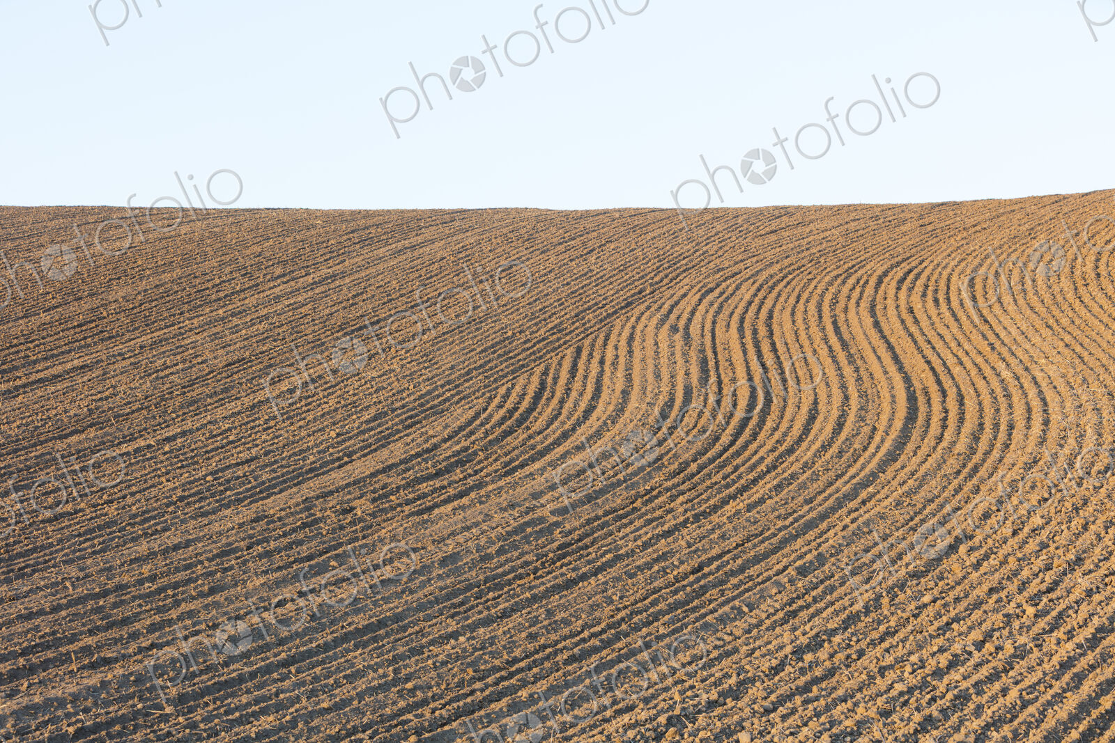 Tilled farmland and rolling hills