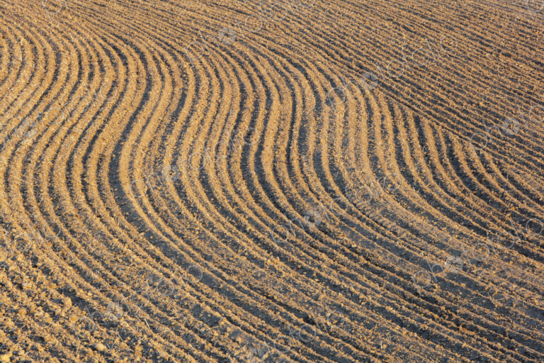 Tilled farmland and rolling hills