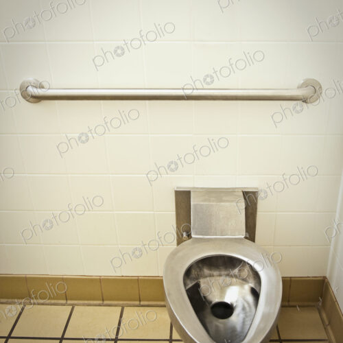 Toilet in a Public Restroom Toilet in a Public Restroom