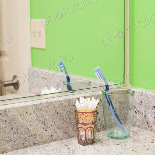 Toothbrush and Cotton Swabs