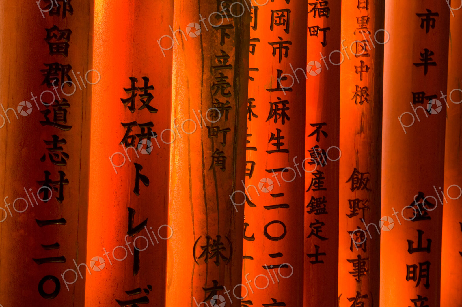 Torii gates, Fushimi Inari Shrine, Kyoto, Honshu, Japan