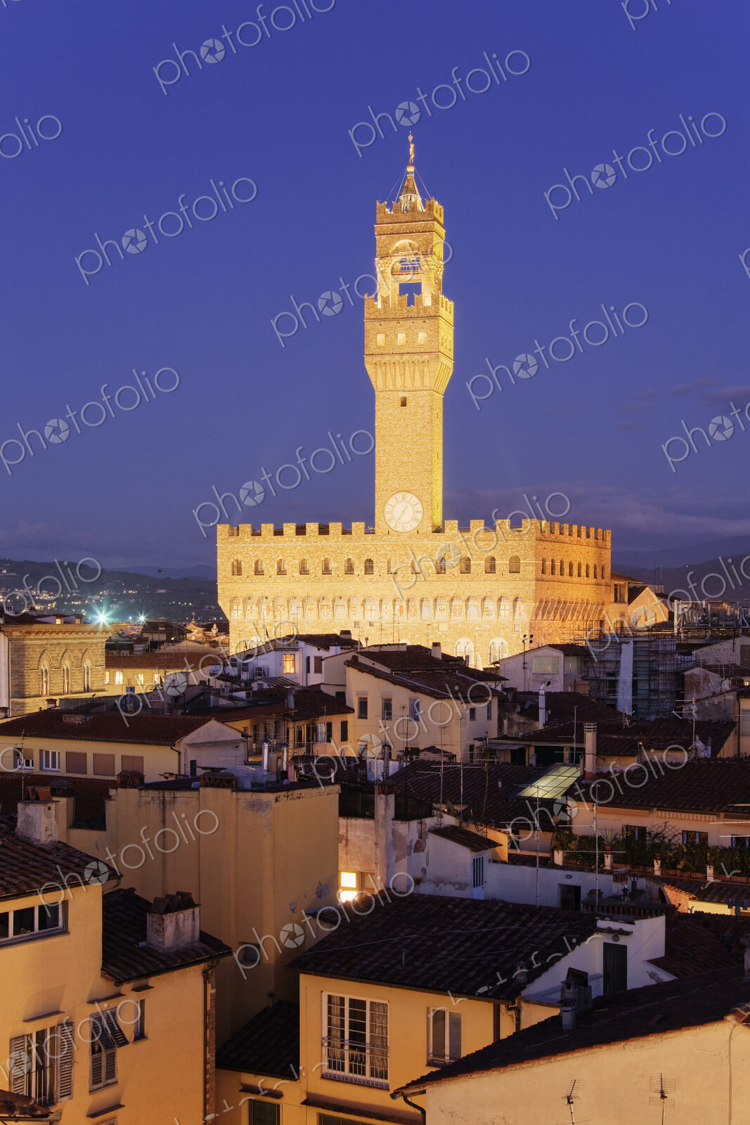 Tower of Palazzo Vecchio at Dusk