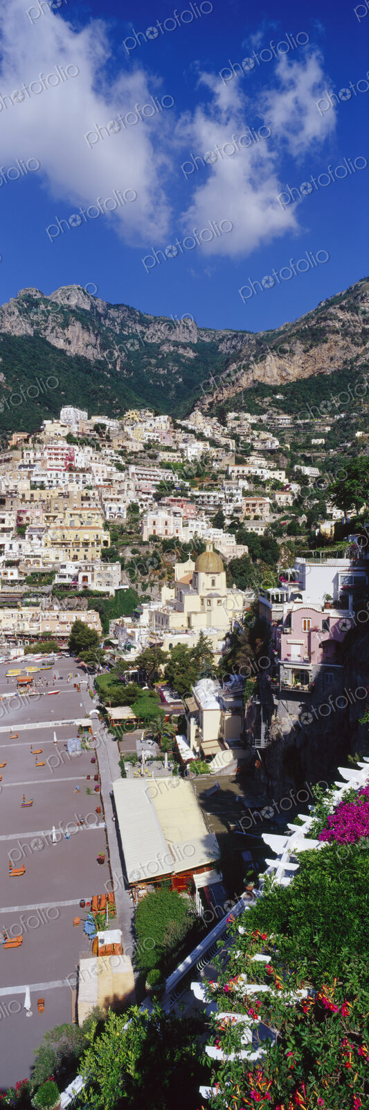 Town of Positano on the Amalfi Coast