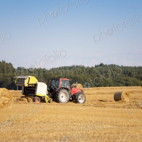 Tractor Harvesting Hay Tractor Harvesting Hay