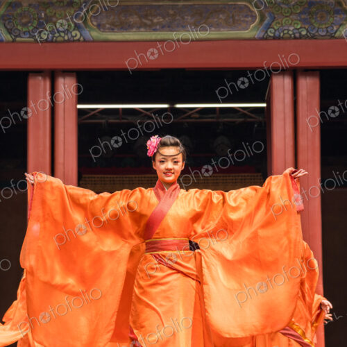Traditional Chinese theatre performance in temple, Beijing, China Traditional Chinese theatre performance in temple, Beijing, China