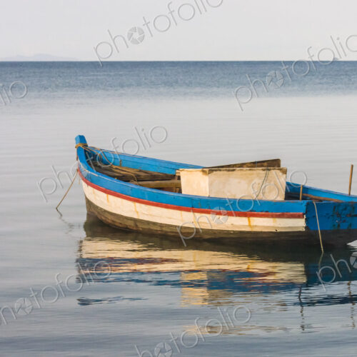 Traditional fishing boat moored in the Antsiranana Bay, north of Madagascar.