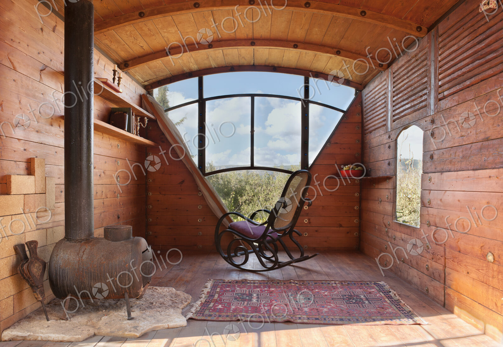 Transformed Train Car Interior
