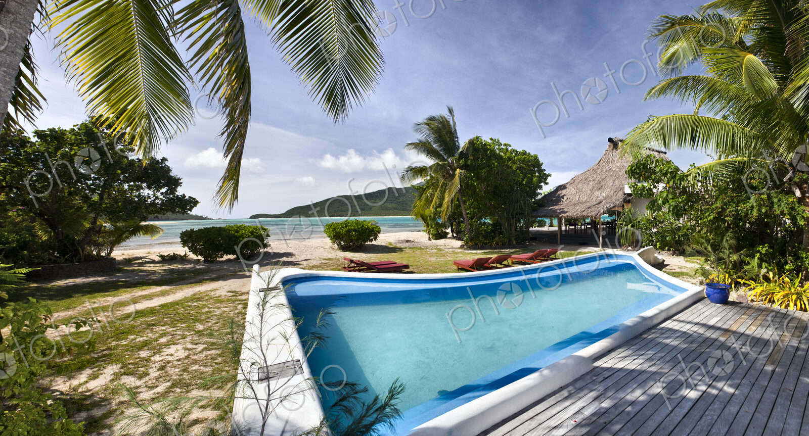 Tropical Resort Swimming Pool