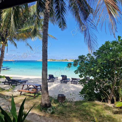 Tropical sandy beach at Palau Redang, Malaysia.