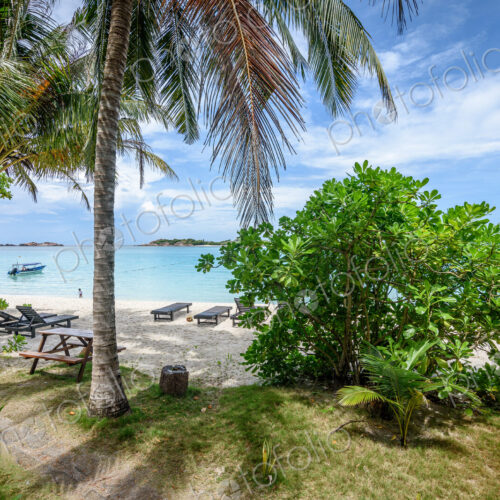 Tropical sandy beach at Palau Redang, Malaysia.