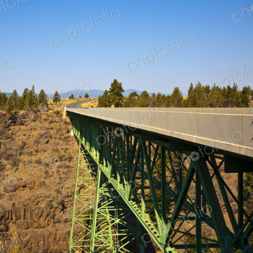 Truss Bridge and Rocky Cliff Face Truss Bridge and Rocky Cliff Face