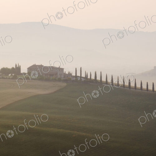 Tuscan Farmhouse at Dawn